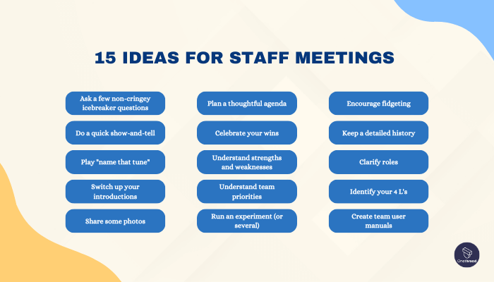 Team Meeting Ideas 18 Ideas To Inspire Your Team OnethreadBlog