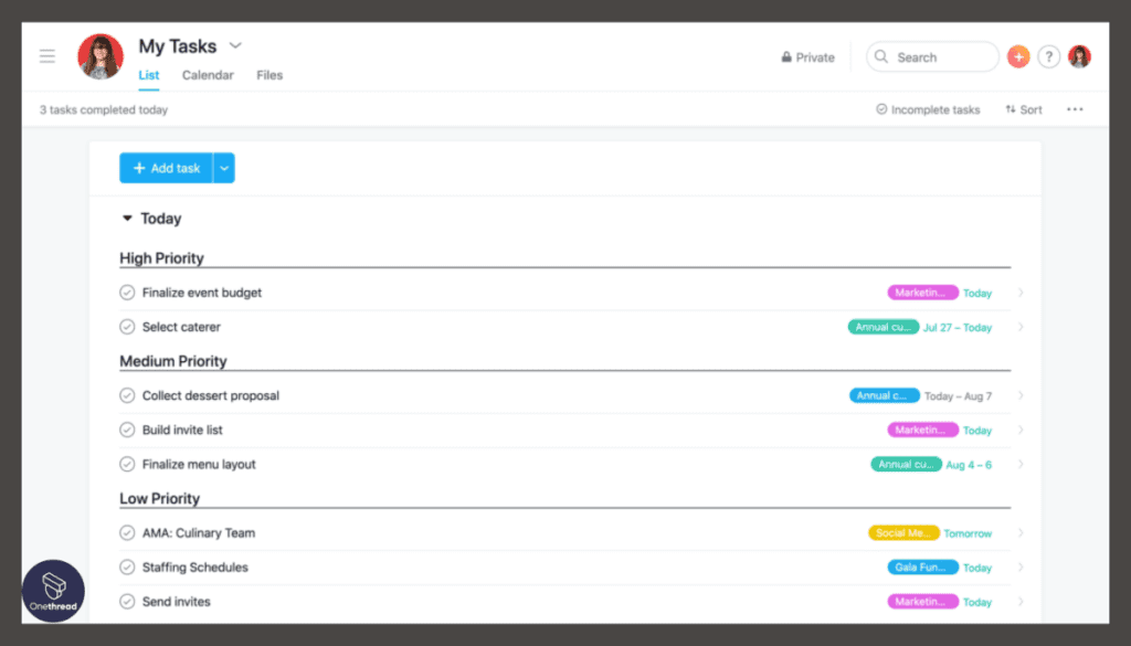 Asana-Task Coordination and Priority Setting
