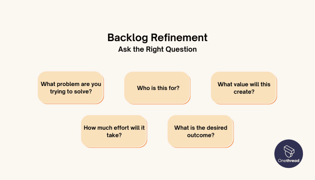 Backlog Refinement Ask the Right Question