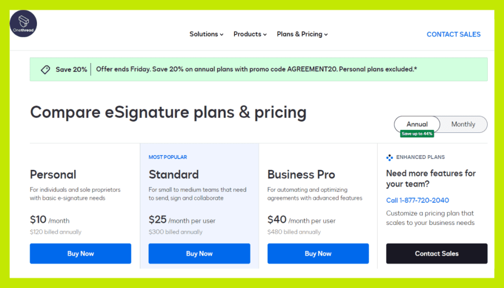 DocuSign-Pricing