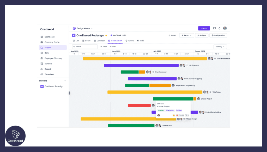 Gantt Charting