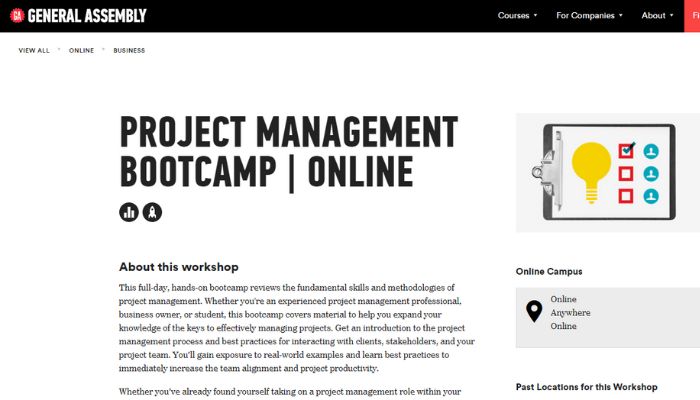 General Assembly: Project Management Bootcamp