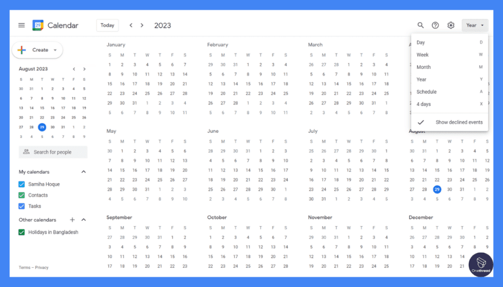 Google Calendar-Home