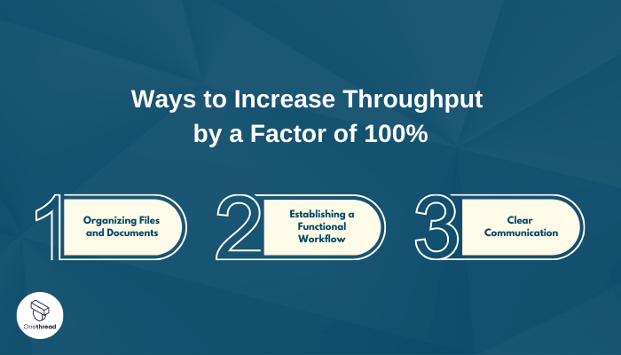 How to Increase Throughput by a Factor of 100%