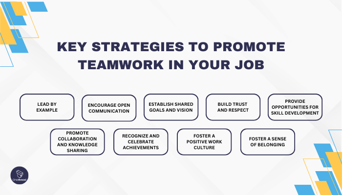 How to promote teamwork in your job