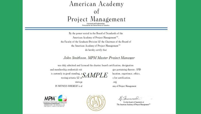 MPM (Master Project Manager) Certification