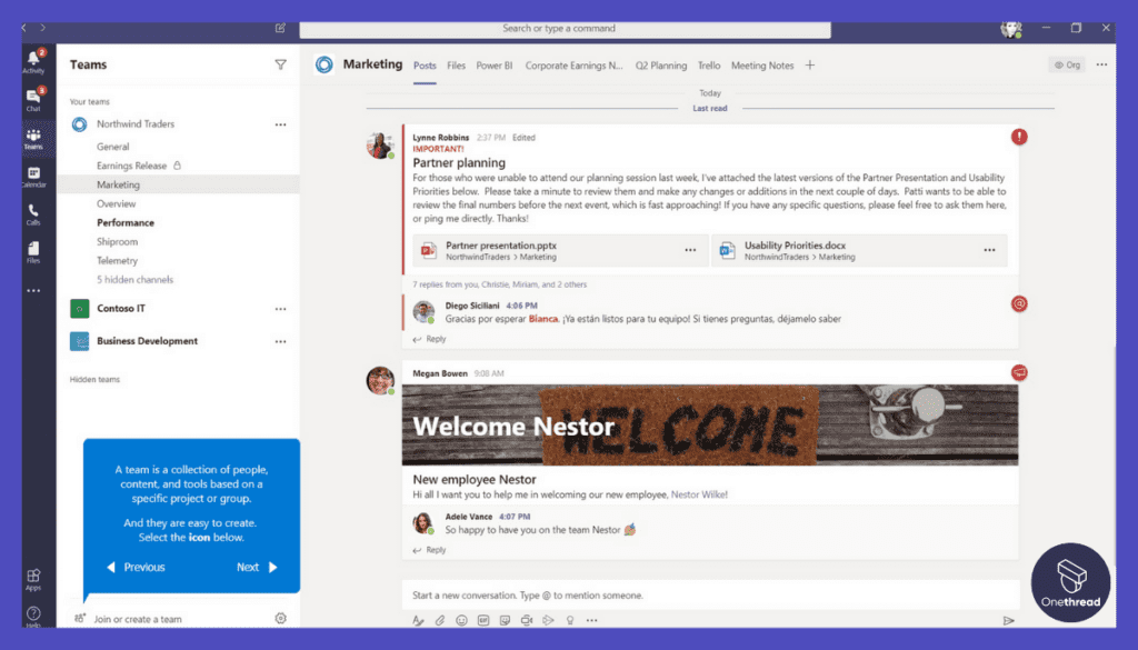 Microsoft Teams Features