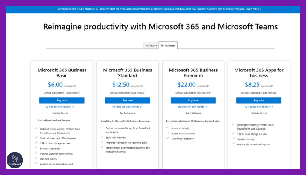 Microsoft OneNote-Pricing