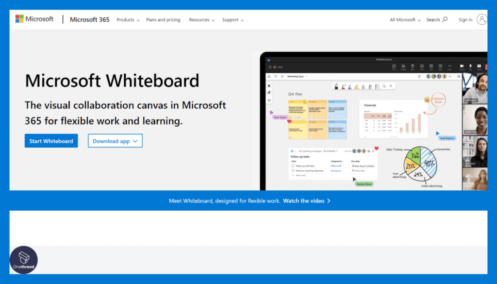 Microsoft Whiteboard-Home