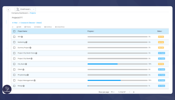 Onethread - Intuitive Interface for Easy Adoption