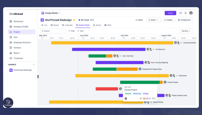 Onethread-Resource Planning Made Simple