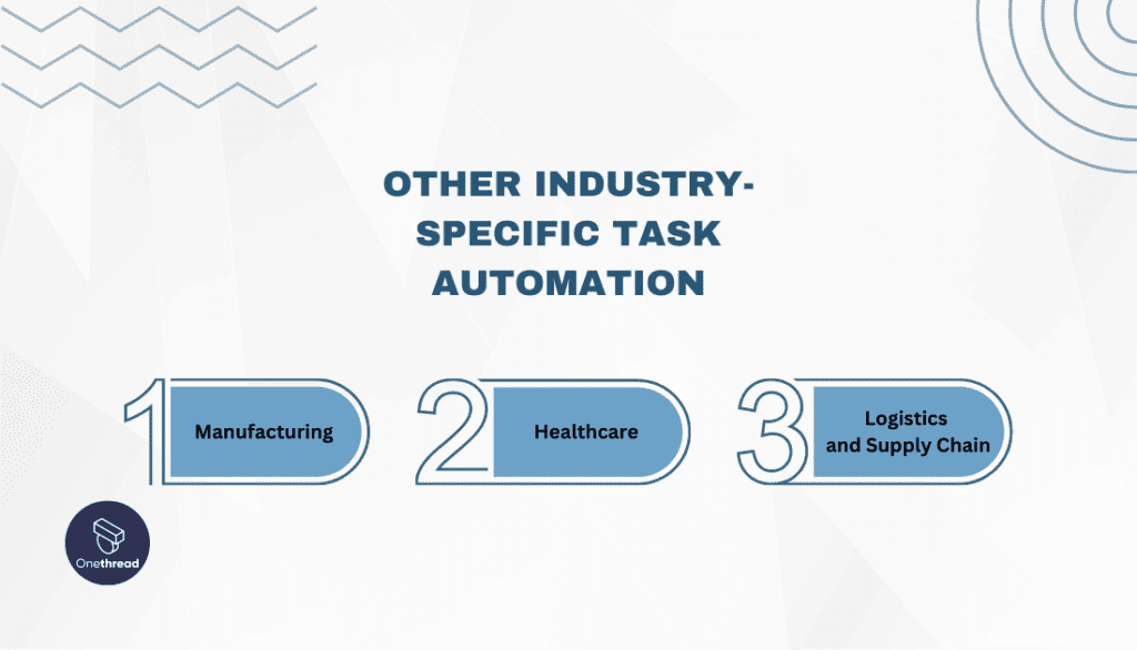 Other industry-specific task automation examples