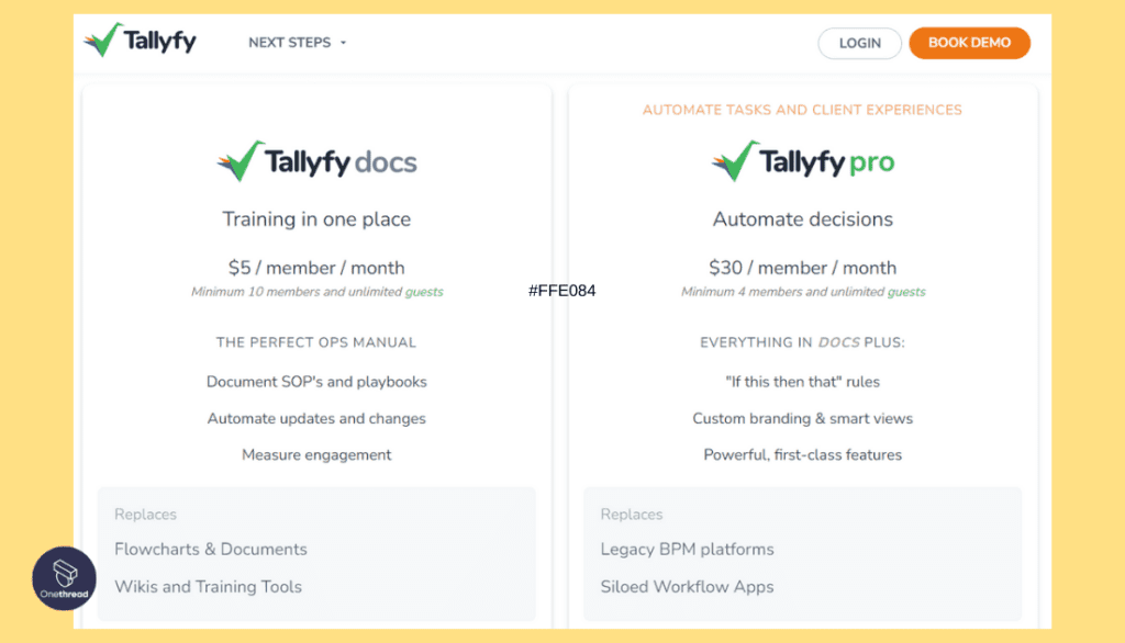 Tallyfy-Pricing Details