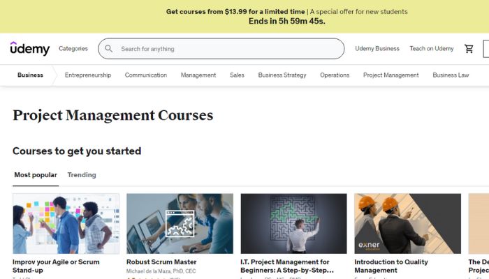 Udemy - Project Management Course