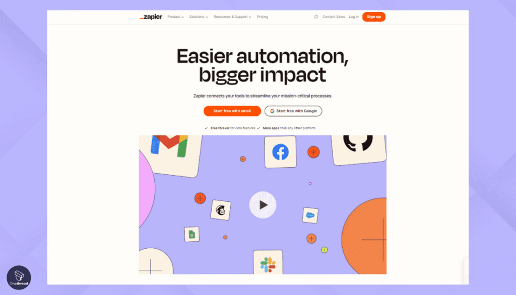 Zapier-Homepage