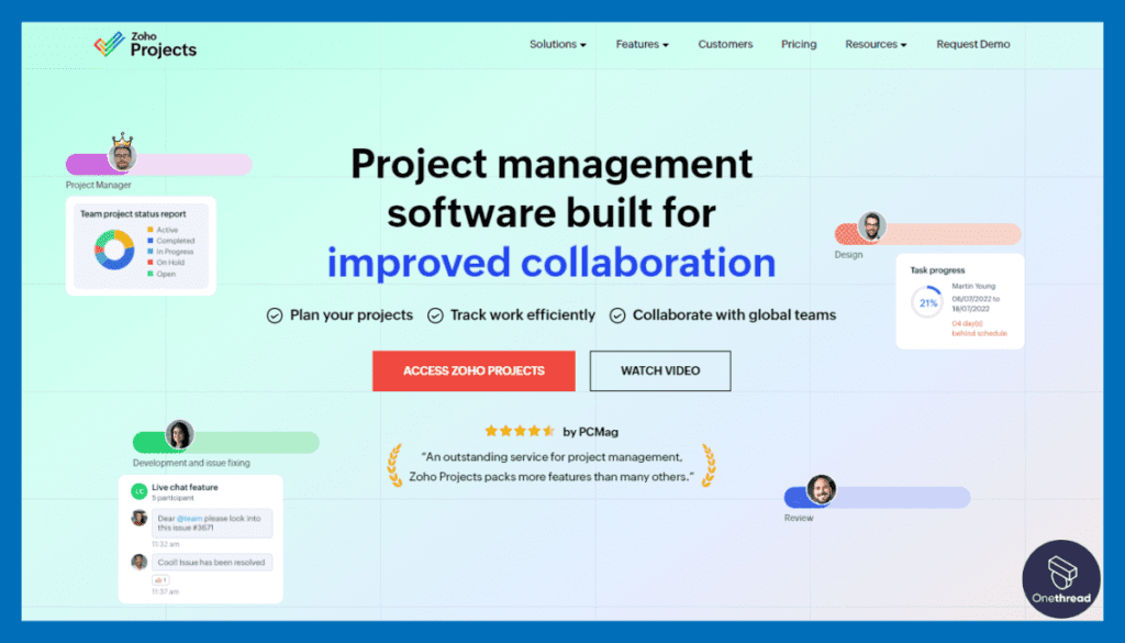 Zoho Projects-Home