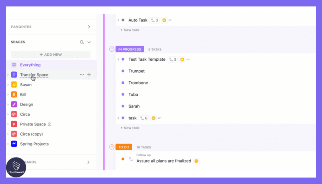 Clickup-Project Hierarchy Structure