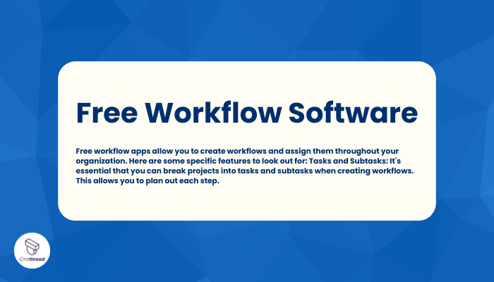 Free Workflow Software