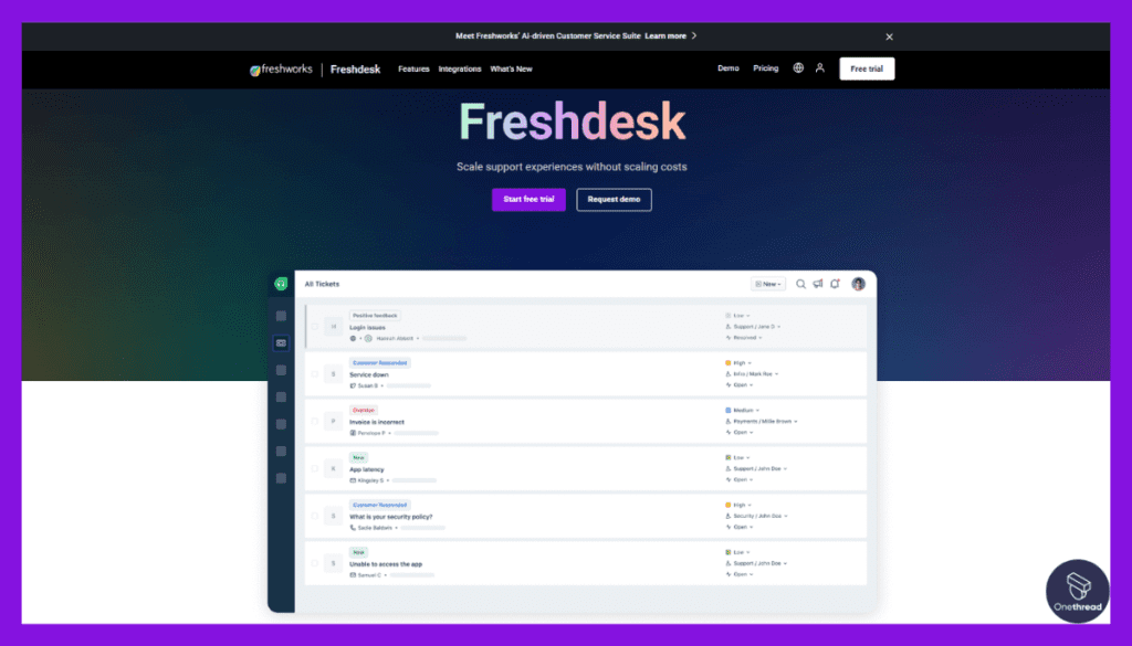 Freshdesk-Home