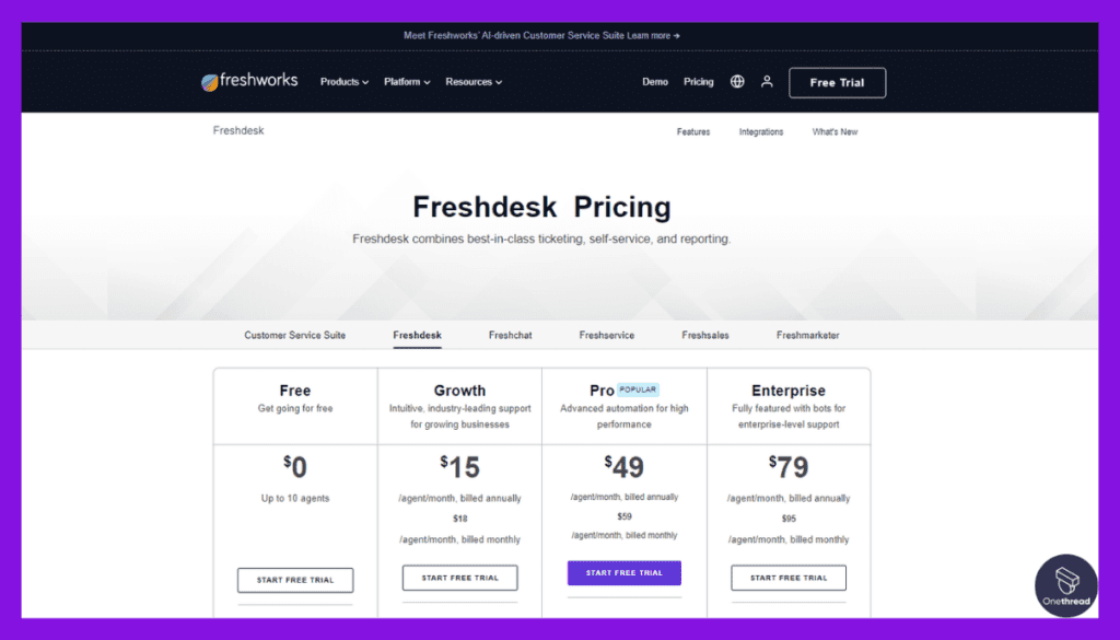 Freshdesk-Pricing