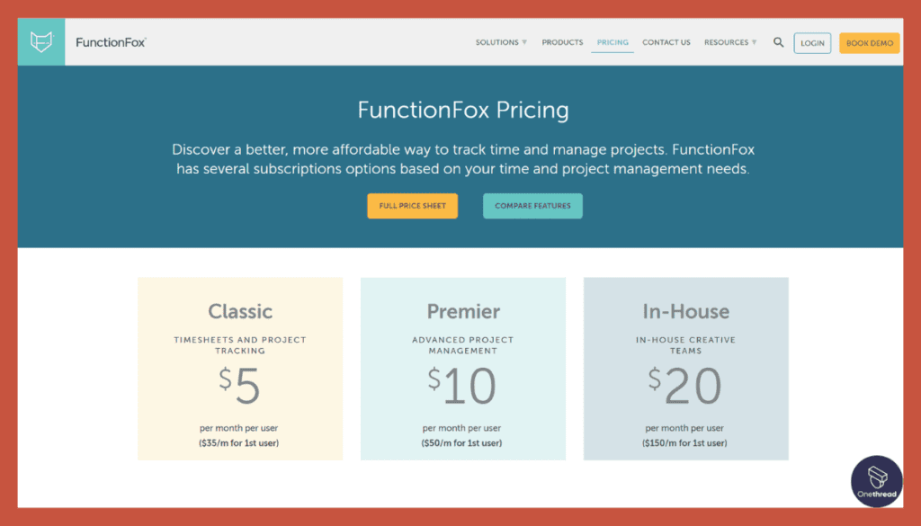 FunctionFox-Pricing