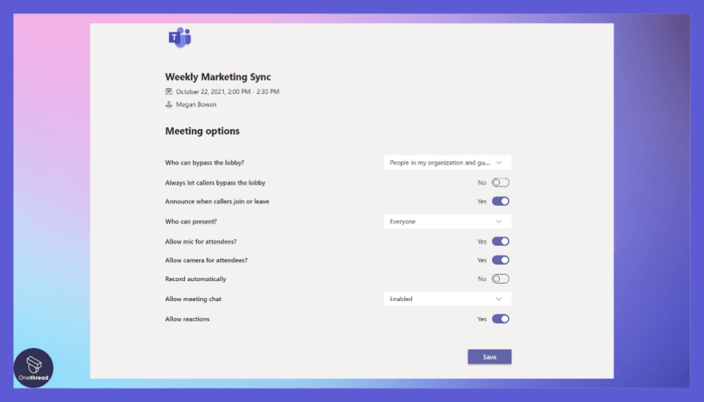 Microsoft Teams- Flexible Meeting Options