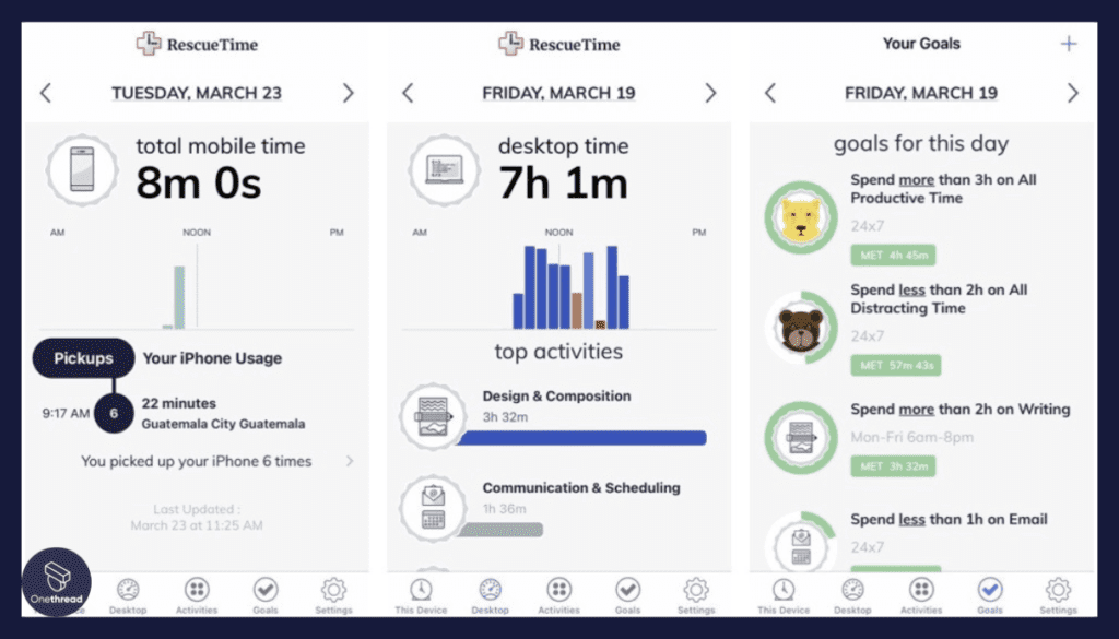 RescueTime-App and Website Categories