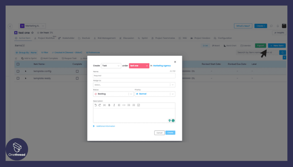 Task Creation and Organization