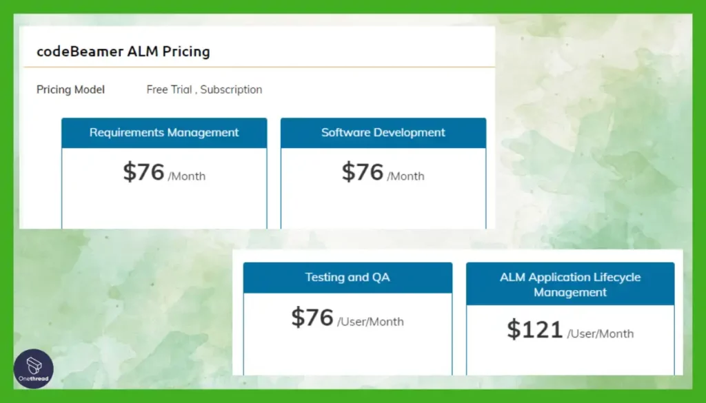 Code Beamer-Pricing