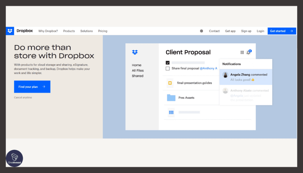 Dropbox Business-Home