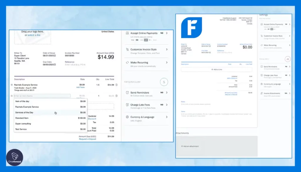 FreshBooks-Invoices