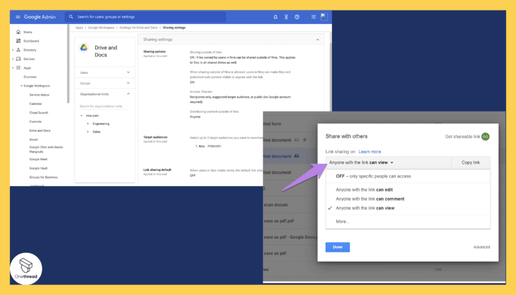 Google Workspace-Advanced Sharing and Permission Settings