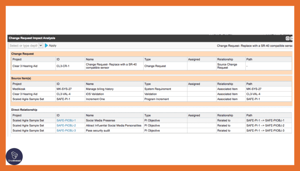 Jama Software-Impact Analysis