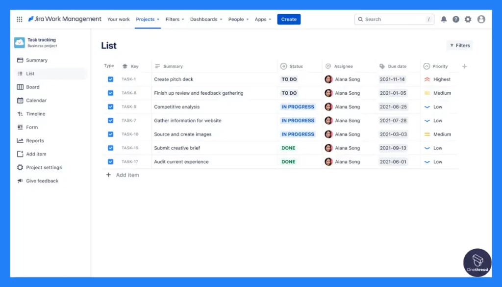 Jira-Tracking and Prioritization.