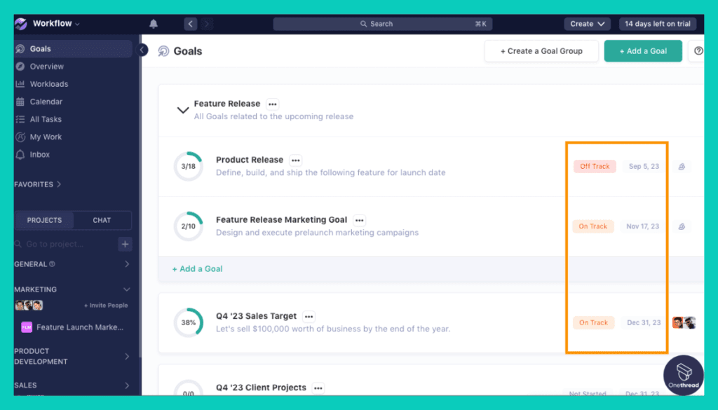 Nifty-Goal Setting and Progress Tracking