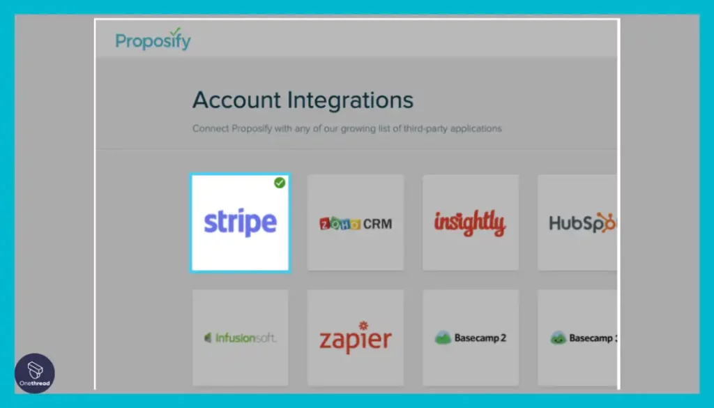 Proposify-Integrated Payment Options