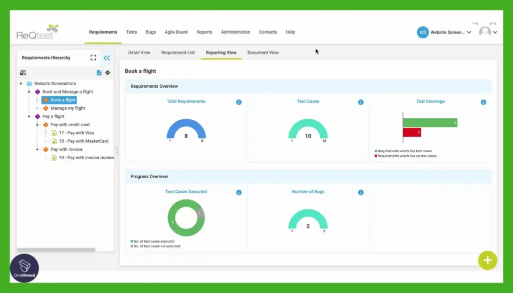 ReQtest-Dashboards