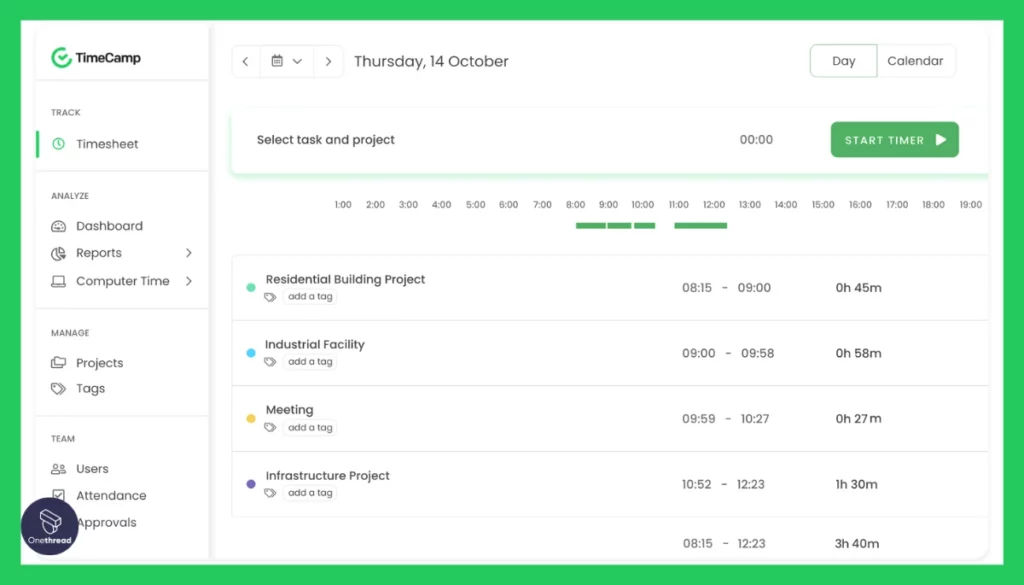 TimeCamp-Visual Timeline.