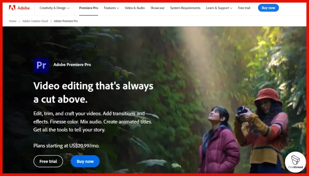 Adobe Premiere Pro-Homepage