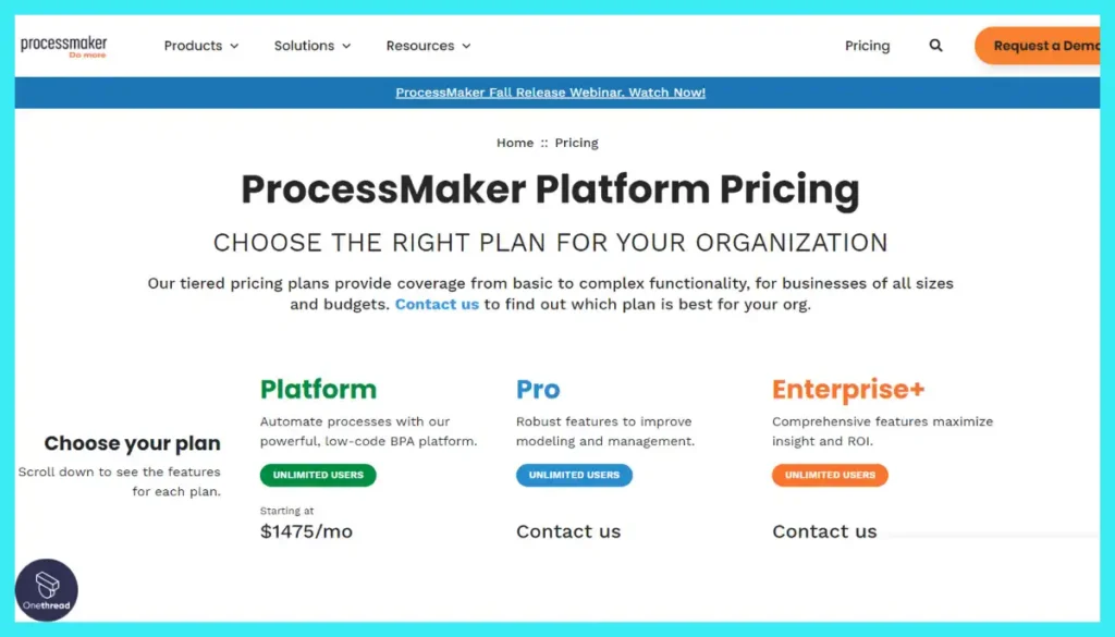 ProcessMaker-Pricing