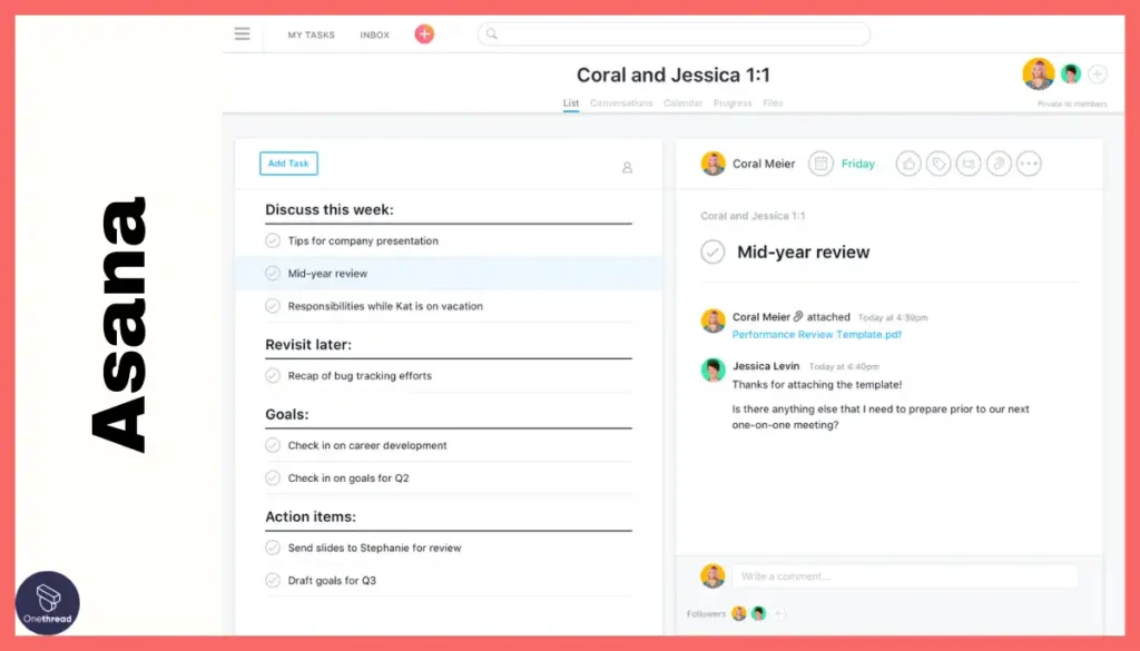 Asana-Collaboration & Communication