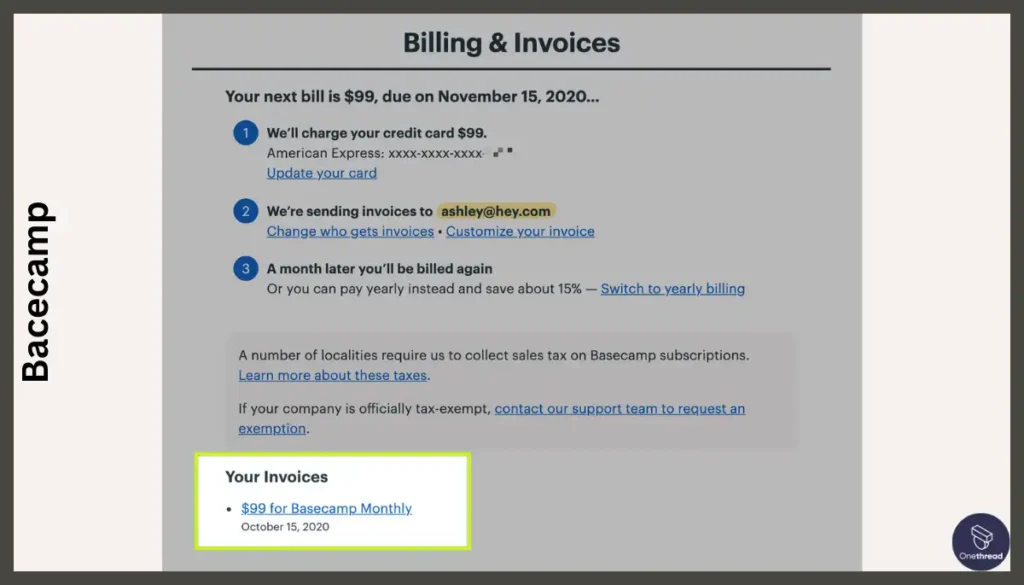 Basecamp-Invoicing & Billing