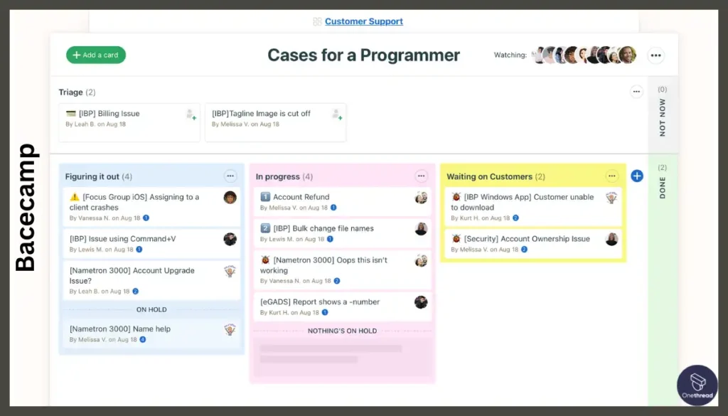 Basecamp- Kanban Board