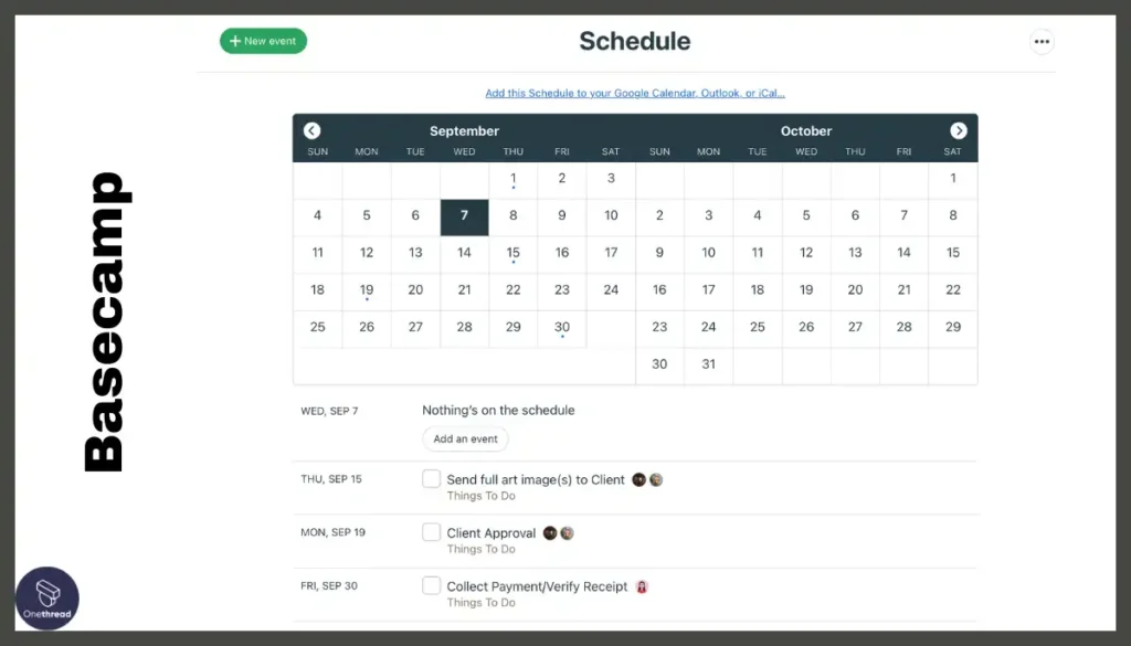 Basecamp-Scheduling