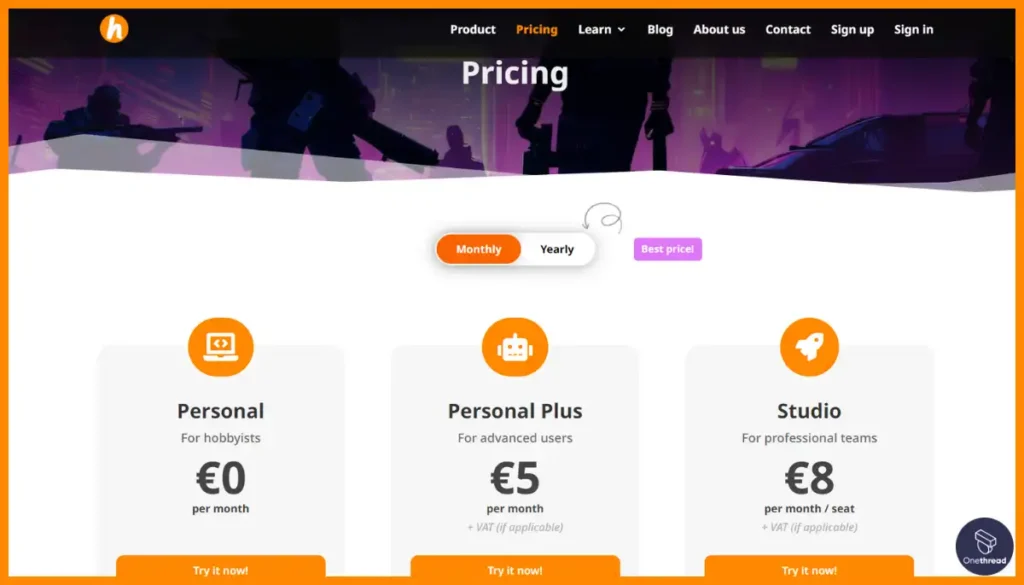 HacknPlan-Price