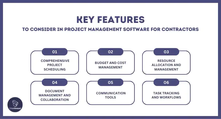 Key Features to Consider in Project Management Software for Contractors.
