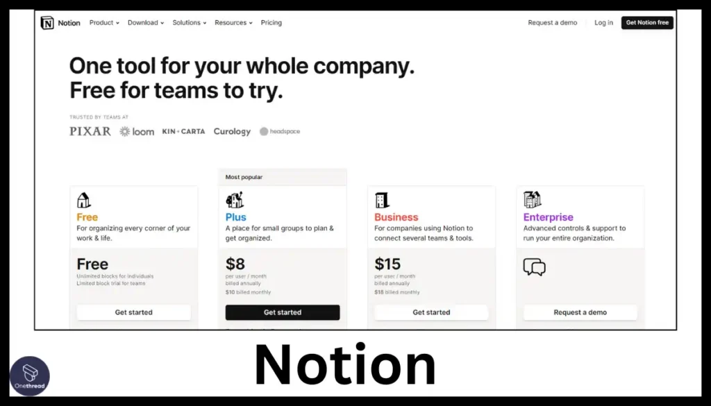 Notion-Pricing