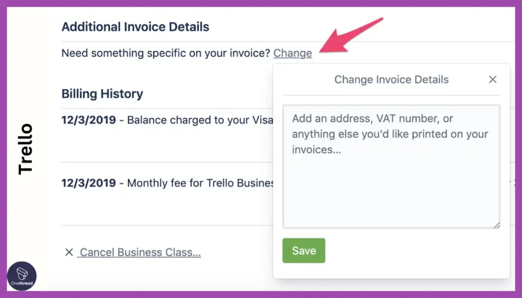 Trello-Invoicing & Billing