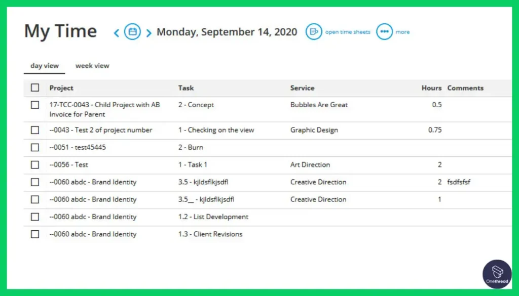 Workamajig-Time Tracking.