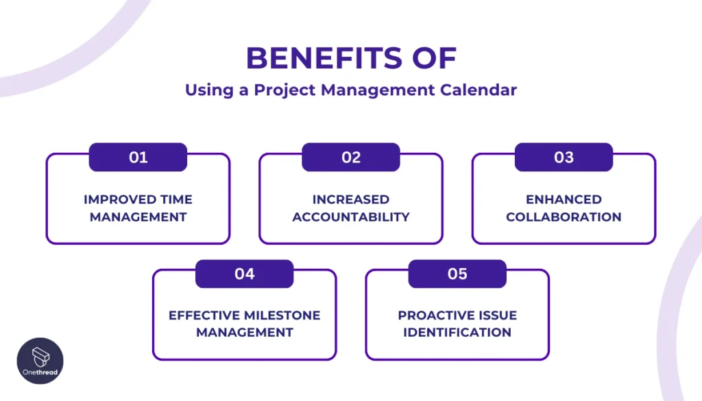 Benefits of Using a Project Management Calendar